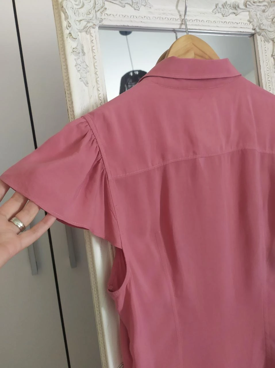 Blusa Feminina Replay Dusty Rose Sem Mangas de Viscose com Babado P – photo 11